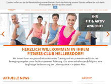 Tablet Screenshot of fitness-club-hellersdorf.de